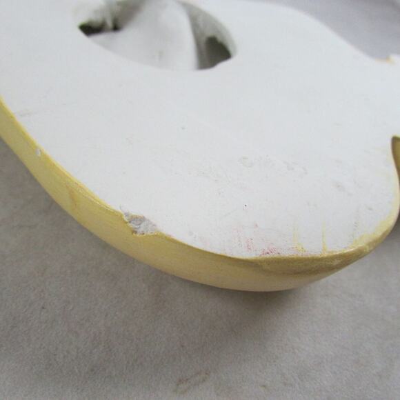 Set of 2 Chalkware Wall Plaques Praying Boy Girl 11.5" Length Vintage 1970 - Picture 7 of 8